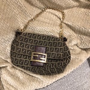 Vintage Fendi Baguette Gold Strap